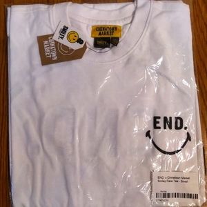 Chinatown Market X END Clothing Smiley T in White size Small